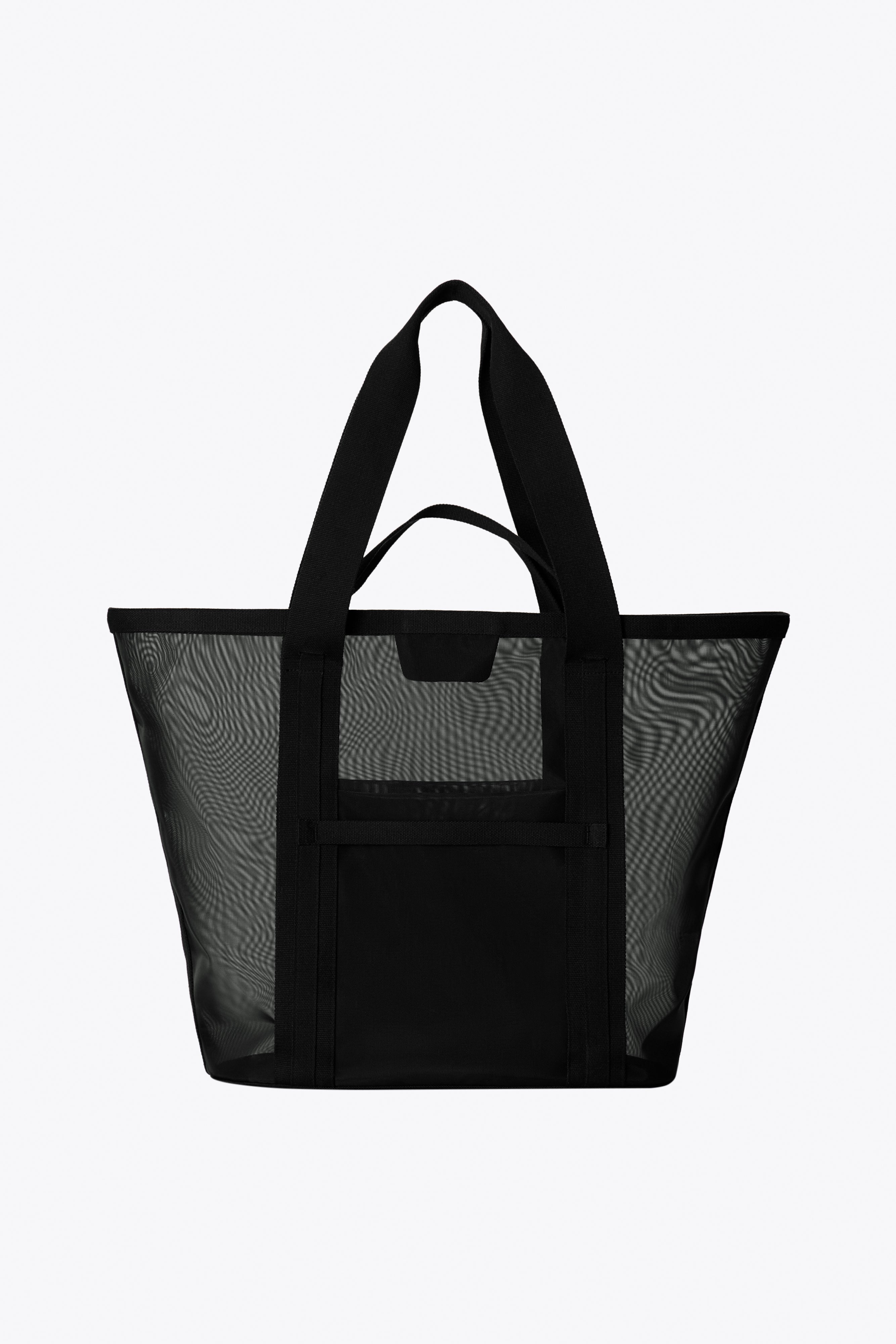The Mesh Beach Tote in Black