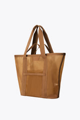 The Mesh Beach Tote in Camel