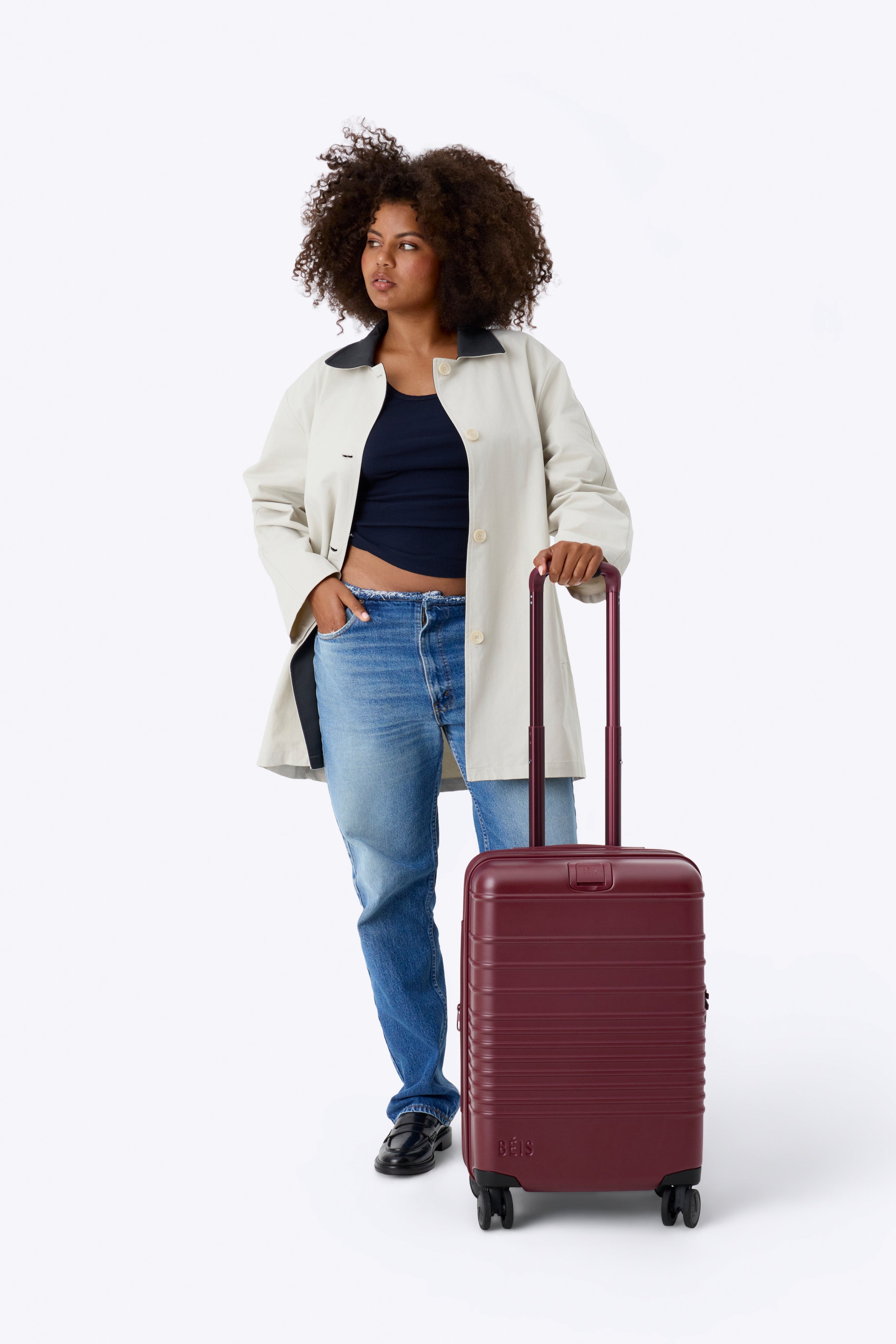 The Carry-On Roller in Burgundy