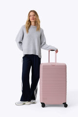 The Large Check-In Roller in Atlas Pink